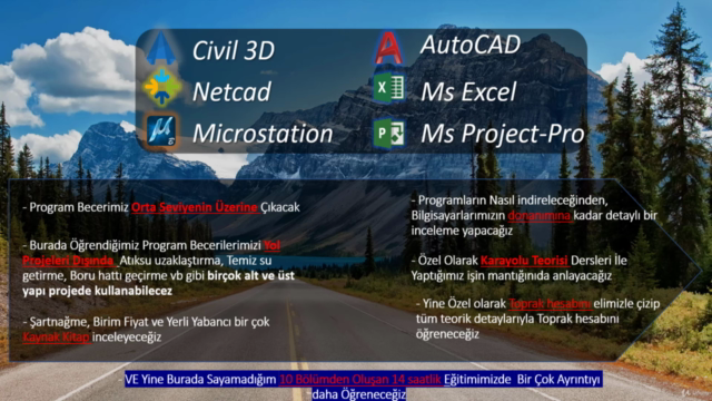 Bentley/İnRoads ile Karayolu Projelendirme Eğitimi – Screenshot 1
