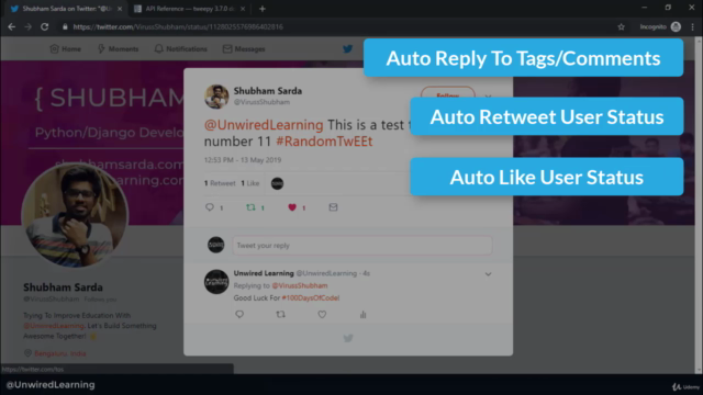 Building Twitter Bot With Python and Tweepy - Python Project – Screenshot 2