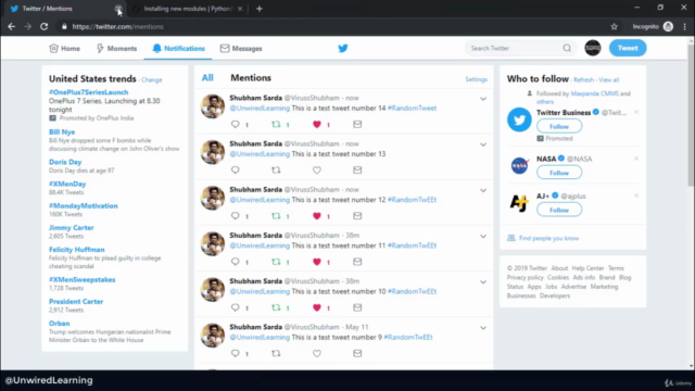 Building Twitter Bot With Python and Tweepy - Python Project – Screenshot 4
