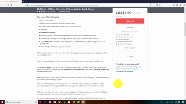 ClickBank – Affiliate Marketing Without Website Crash Course – Screenshot 2