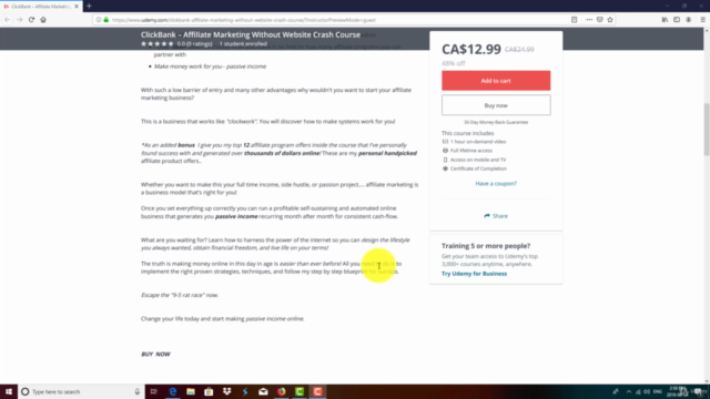 ClickBank – Affiliate Marketing Without Website Crash Course – Screenshot 3