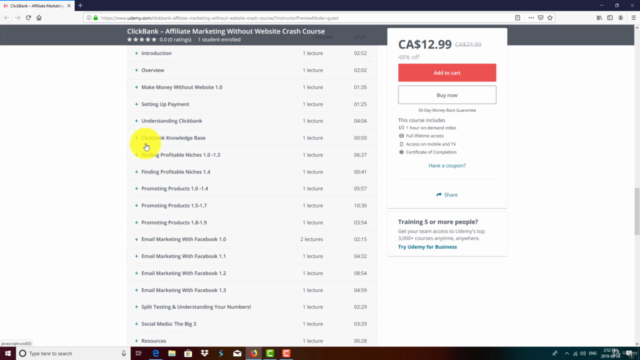 ClickBank – Affiliate Marketing Without Website Crash Course – Screenshot 4