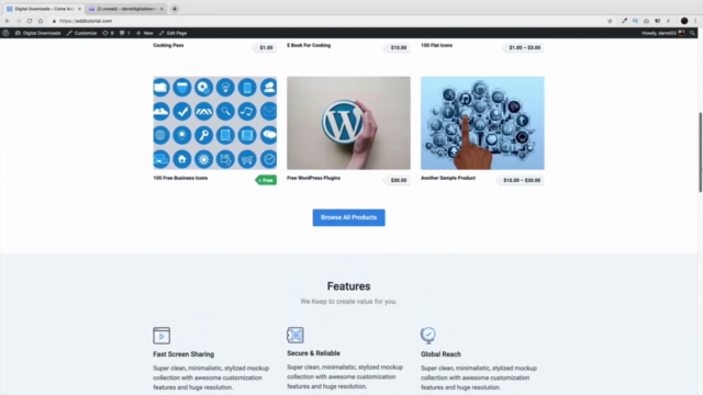 How To Make A Digital Download Website With WordPress – Screenshot 1