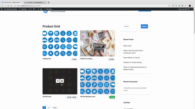 How To Make A Digital Download Website With WordPress – Screenshot 2