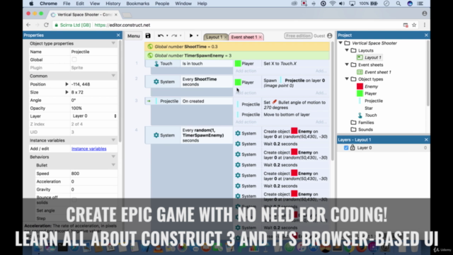 Construct 3 Game Development: Build 2D Games Without Coding – Screenshot 2