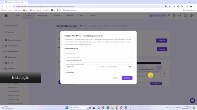 Desenvolvimento de Blogs Profissionais com WordPress – Screenshot 1