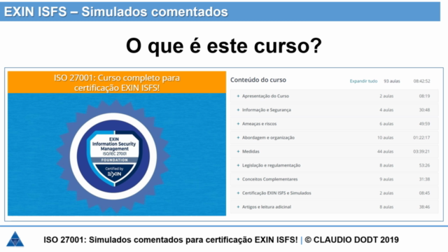 ISO 27001: Simulados comentados para certificação EXIN ISFS! – Screenshot 1
