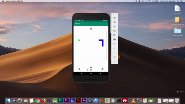 Build a classic Snake game for Android – Screenshot 1
