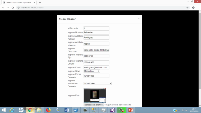 C# Asp.Net MVC ( Ajax + Json +Bootstrap + JavaScript) – Screenshot 4