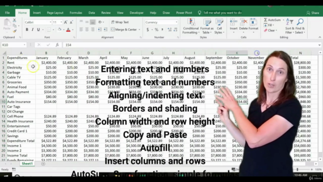 Excel Basics: Learn While Creating a Personal Budget – Screenshot 3