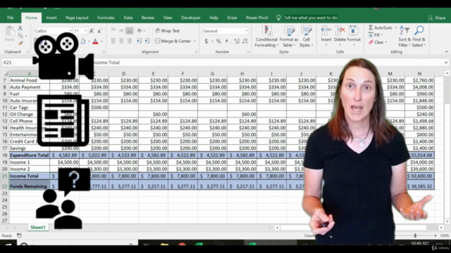 Excel Basics: Learn While Creating a Personal Budget – Screenshot 4