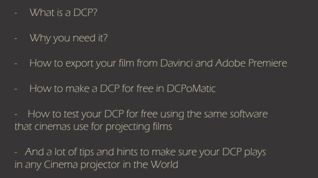 Create your DCP for free (Film Festivals & Cinema screening) – Screenshot 2