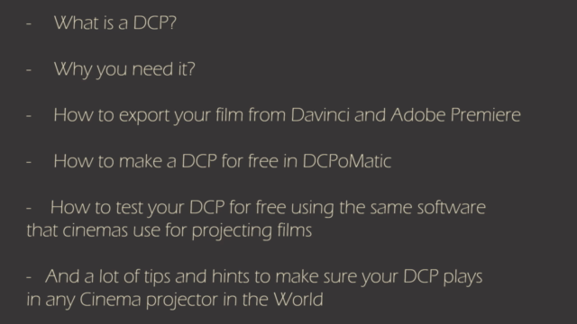 Create your DCP for free (Film Festivals & Cinema screening) – Screenshot 3