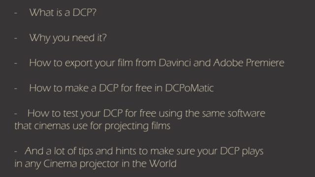 Create your DCP for free (Film Festivals & Cinema screening) – Screenshot 4