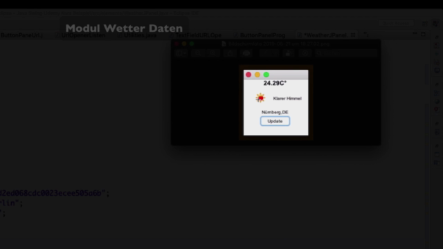 Java Benutzeroberflächen mit Swing erstellen + Wetter App – Screenshot 2