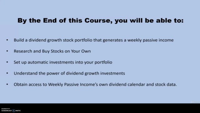 How to build a Weekly Passive Income with Dividend Investing – Screenshot 4
