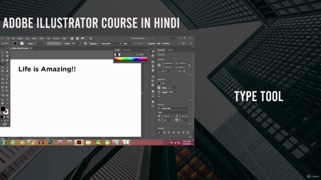 Adobe Illustrator Beginner Course in Hindi – Screenshot 3