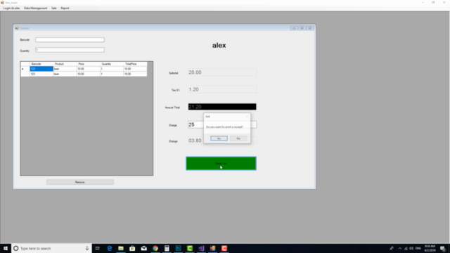 C# Basic and Advanced:  Creating a Point of Sale System - Screenshot_03