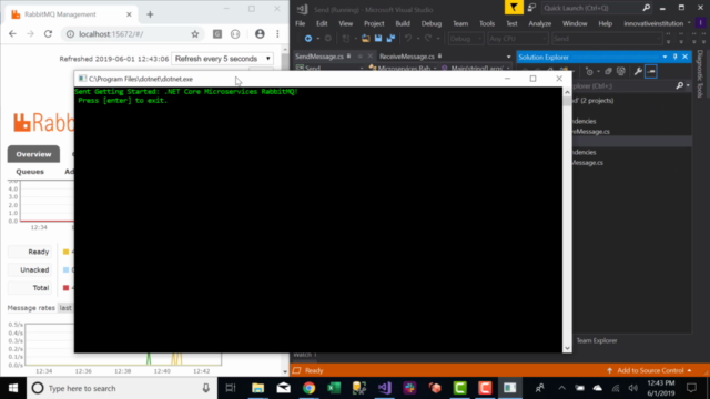 Getting Started .NET Core Microservices RabbitMQ – Screenshot 1