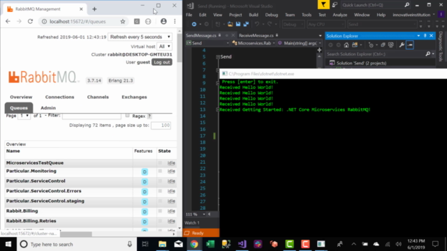 Getting Started .NET Core Microservices RabbitMQ – Screenshot 2