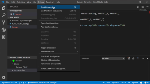 EV3 Python – Screenshot 3