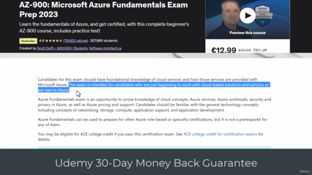 AZ-900: Microsoft Azure Fundamentals Exam Prep - APR 2024 - Screenshot_01