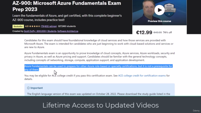 AZ-900: Microsoft Azure Fundamentals Exam Prep - APR 2024 - Screenshot_02