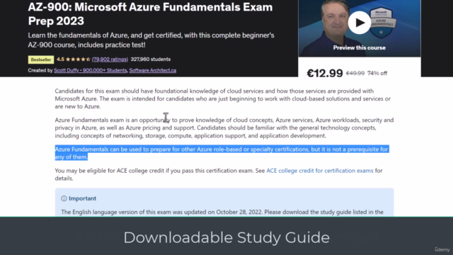 AZ-900: Microsoft Azure Fundamentals Exam Prep - APR 2024 - Screenshot_03