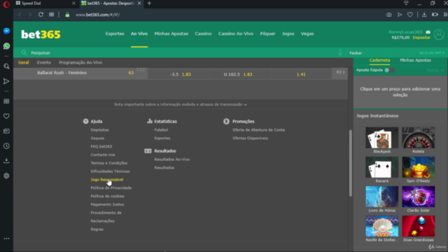 Mexendo e apostando no BET365 passo a passo – Screenshot 3