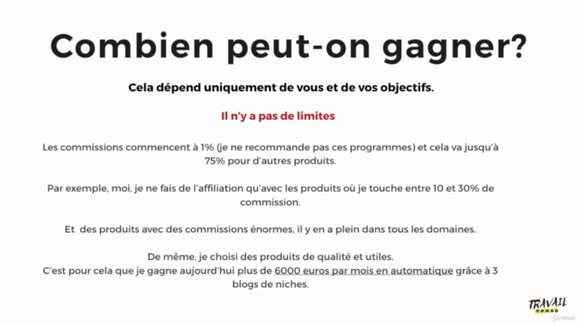 Apprendre comment avoir un blog RENTABLE en partant de zéro. – Screenshot 3