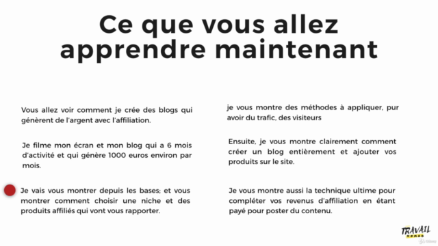 Apprendre comment avoir un blog RENTABLE en partant de zéro. – Screenshot 4