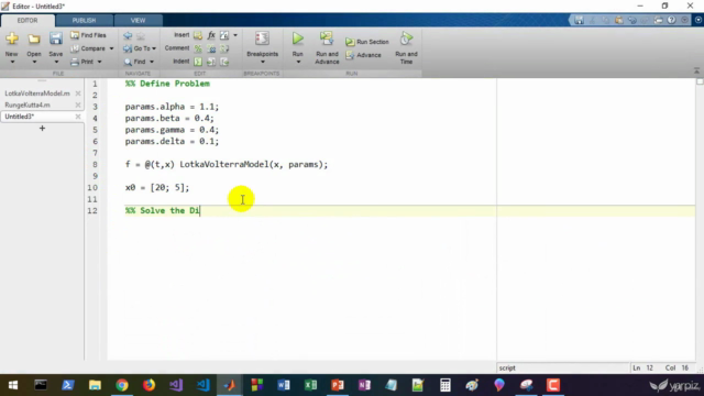 Runge-Kutta Method in Python and MATLAB – Screenshot 3