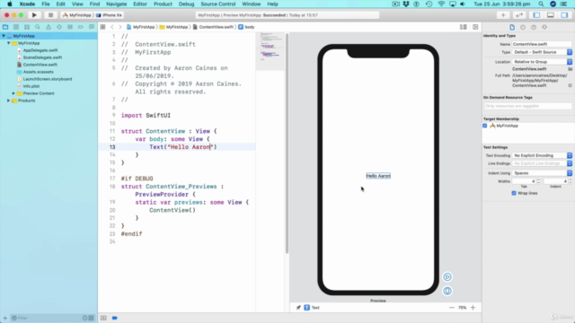 Introduction to SwiftUI - Create Your First App – Screenshot 1
