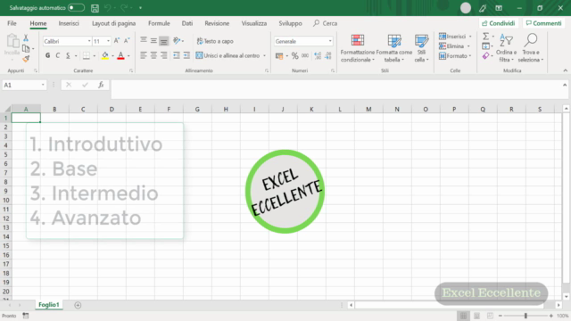 Corso Microsoft Excel: dal Livello Base all'Avanzato - Screenshot_01