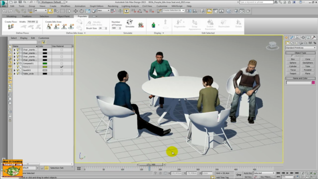 3ds max Populate Architettura Corso Completo – Screenshot 2