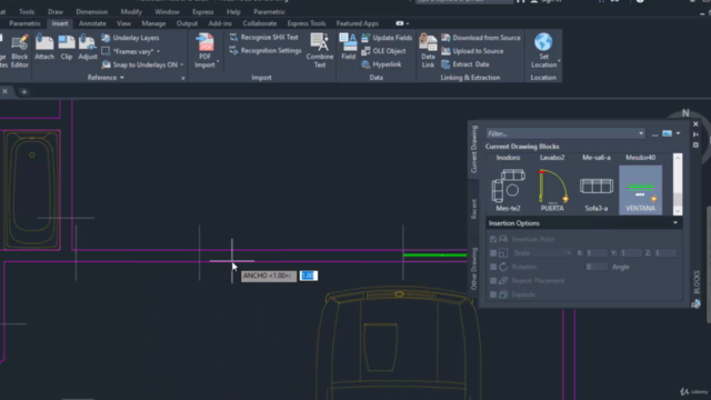 Bloques dinámicos en AUTOCAD – Screenshot 2