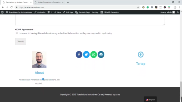 Building a Website for Freelance Translators – Screenshot 4