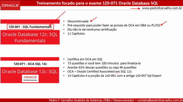 Certificação Oracle 1Z0-071 Oracle Database Sql – Screenshot 1