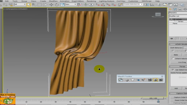 3ds max Mass Fx Cloth Tessuti Modulo 3 – Screenshot 3
