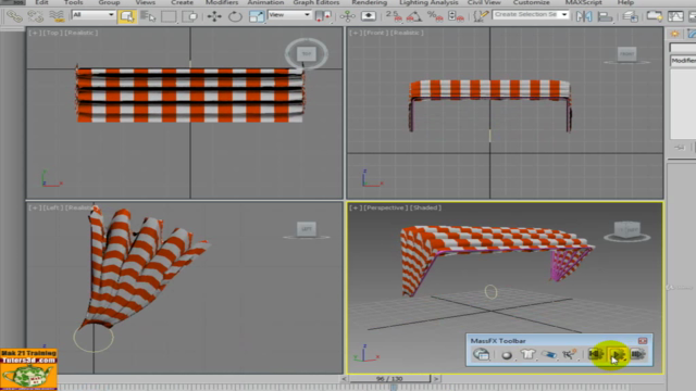 3ds max Mass Fx Cloth Tessuti Modulo 3 – Screenshot 4