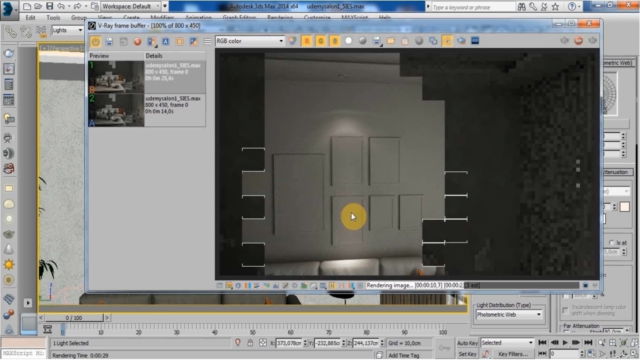 3D's Max&Vray İç Mekan Aydınlatma – Screenshot 2