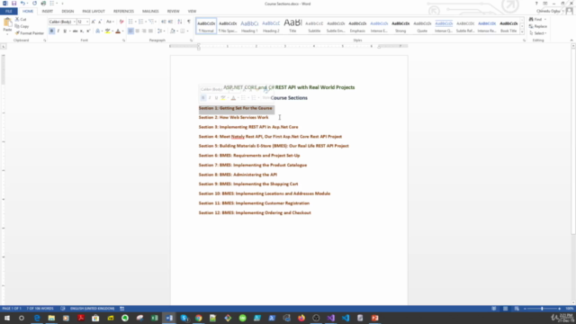 ASP.NET CORE and C# REST API With Real World Projects – Screenshot 1