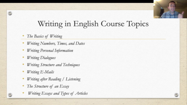 Ben's Writing in English Course – Screenshot 2