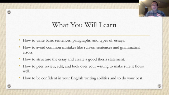 Ben's Writing in English Course – Screenshot 3