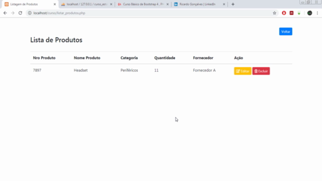 CRUD Básico com Bootstrap 4 , PHP e MySQL - Screenshot_03