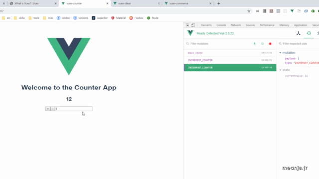 Devenir opérationnel rapidement en Vue et Vuex – Screenshot 1
