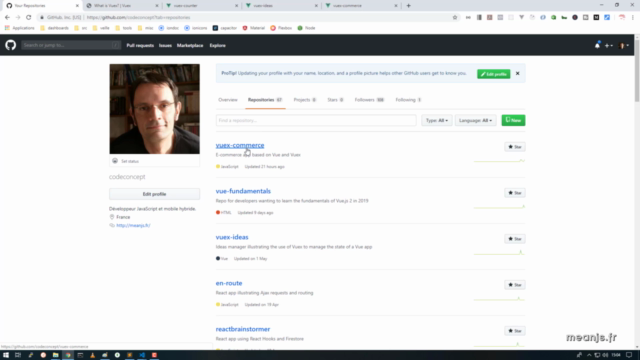 Devenir opérationnel rapidement en Vue et Vuex – Screenshot 4