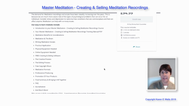 Master Meditation - Creating & Selling Meditation Recordings – Screenshot 2