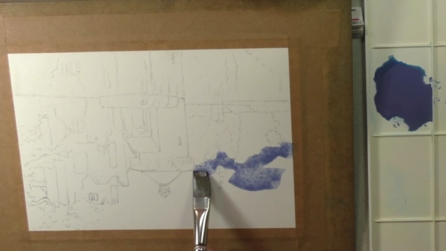 Paint Watercolour Step by Step - Castle Landscape – Screenshot 1