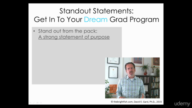 Standout Statements - Get in to Your Top Graduate Program  – Screenshot 1